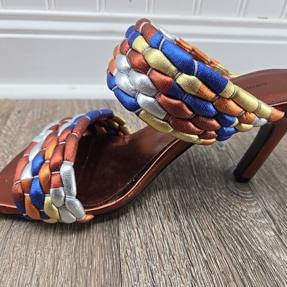 Dries Van Noten WOVEN METALLIC MULES - Picture 4 of 16